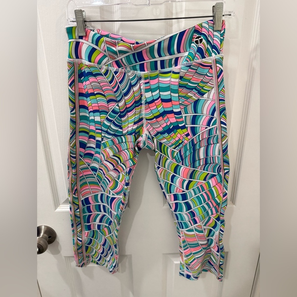 Trina Turk Colorful Wave Pattern Leggings